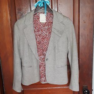 NWOT Anthropologie Elevenses wool gray blazer